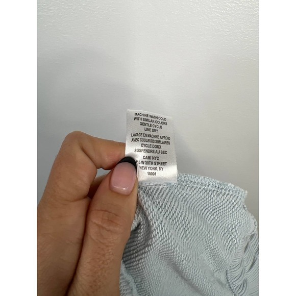 CAMI NYC Lynley French Cotton-Terry Light Blue Elastic Shorts Size: XS NWOT - Picture 8 of 9